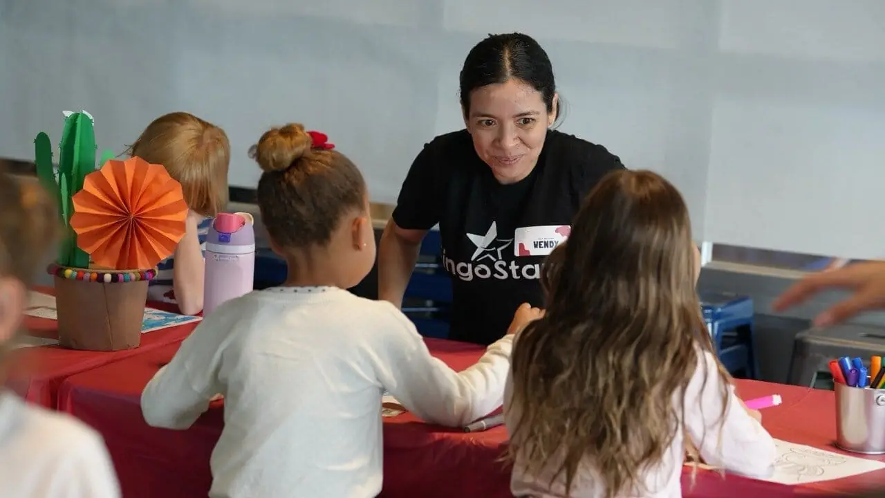 Children at a LingoStars Spanish immersion workshop in Naples, FL