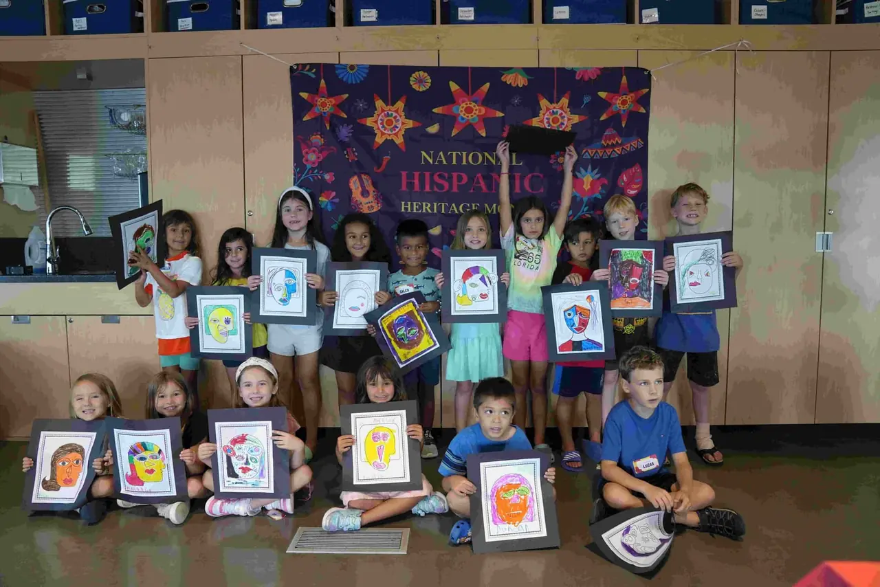 Children at a LingoStars Spanish immersion workshop in Naples, FL